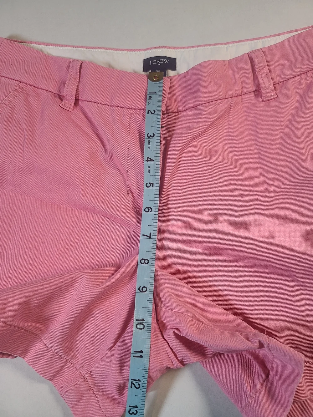 J Crew Shorts Womens 8 Pink Chino Mid Rise Casual Preppy Cotton Summer